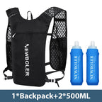 Outdoor Trail Running Ultralight Backpack Hydration Jogging Vest Breathable Marathon Running Backpack with Water Bottle