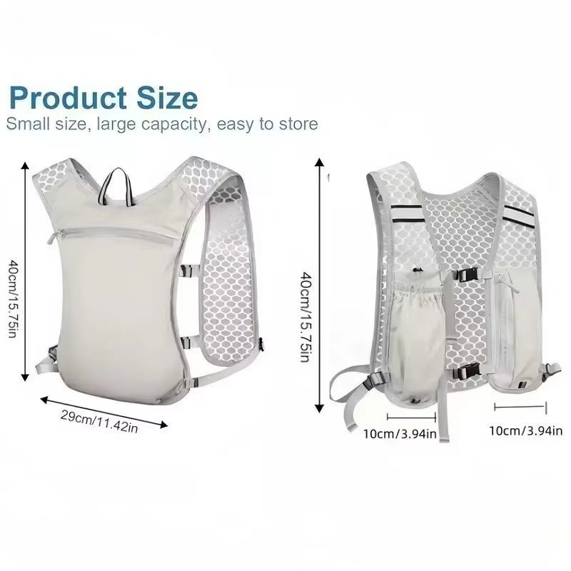 Running Hydration Vest for Men Women, Water Resistant Breathable Backpack for Hiking Cycling Trail Marathons