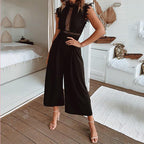 Womens Long Jumpsuits Summer Romper Casual Overalls