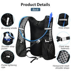 Outdoor Trail Running Ultralight Backpack Hydration Jogging Vest Breathable Marathon Running Backpack with Water Bottle