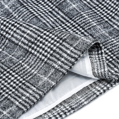 Womens High Waist Plaid Skirt Bodycon Pencil Mini Skirts