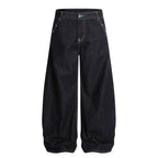 Retro Men's Loose-fit Bootcut Jeans