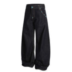 Retro Men's Loose-fit Bootcut Jeans