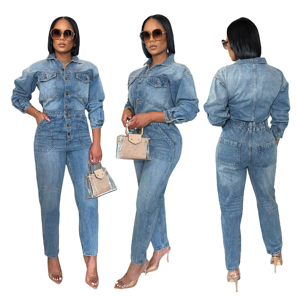 Women's Fashion Denim Jumpsuits