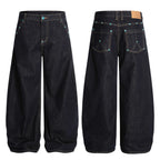 Retro Men's Loose-fit Bootcut Jeans