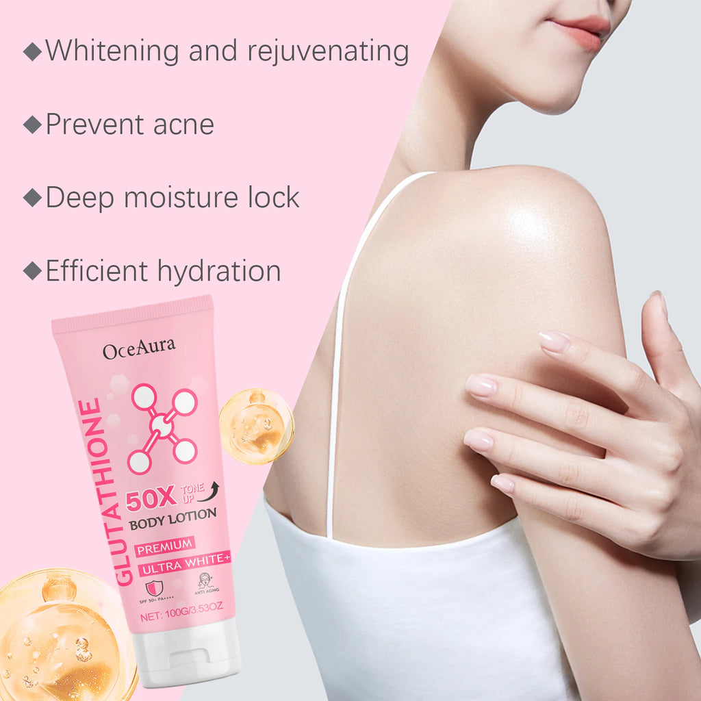 Oceaura Glowing Skin Body Lotion Moisturizing Smoothing Nourishing Skin Easy To Carry Reduce Dryness Brightening Tone Body Cream