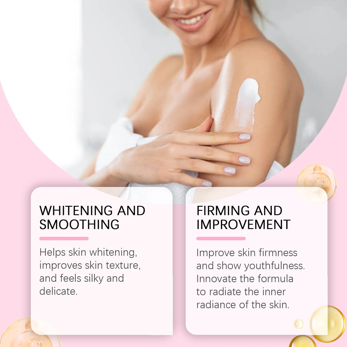 Oceaura Glowing Skin Body Lotion Moisturizing Smoothing Nourishing Skin Easy To Carry Reduce Dryness Brightening Tone Body Cream