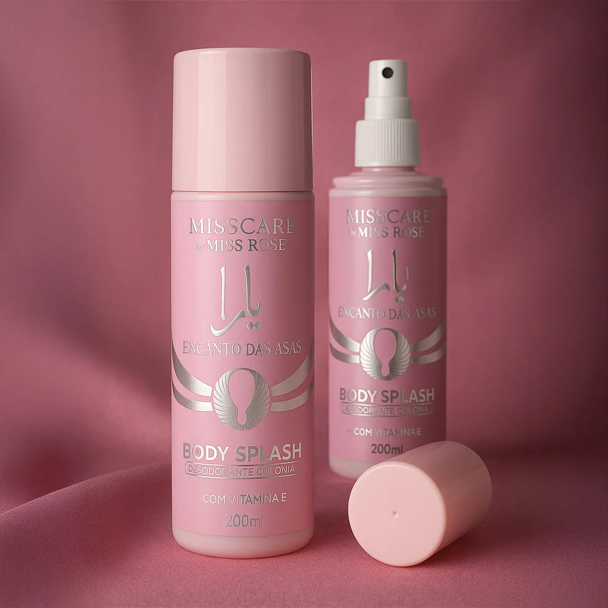Women's Splash Body Charm of the Wings 200ml - Miss Care by Miss Rôse · Deodorant with Vitamin E · Arabic Inspiration Yar a