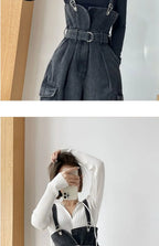Jumpsuits Women Design Cool Autumn Simple All-match Belt Leisure Retro Korean Style Comfortable Classic Ladies Streetwear New