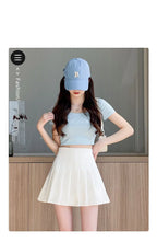 Pleated Mini Skirt with Shorts Women's High Waist A-Line Skater Skort White Black Pink Sporty School Uniform New Fashion HotSale