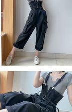 Jumpsuits Women Design Cool Autumn Simple All-match Belt Leisure Retro Korean Style Comfortable Classic Ladies Streetwear New