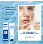 60gCollagen Peel Off Face Mask Pore Shrinking Blackhead Removal Oil Control Skin Rejuvenation Moisturizing Brightening Skin Care