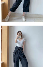 Jumpsuits Women Design Cool Autumn Simple All-match Belt Leisure Retro Korean Style Comfortable Classic Ladies Streetwear New
