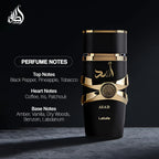 Lattafa Perfumes Asad for Unisex Eau De Parfum Spray 3.4 Ounce