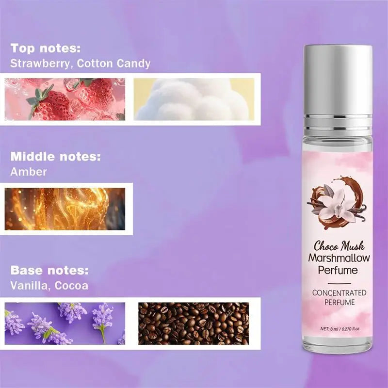 Chocolate Musk Roll-On Perfume - Long-Lasting Gourmand Scent