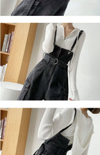 Jumpsuits Women Design Cool Autumn Simple All-match Belt Leisure Retro Korean Style Comfortable Classic Ladies Streetwear New
