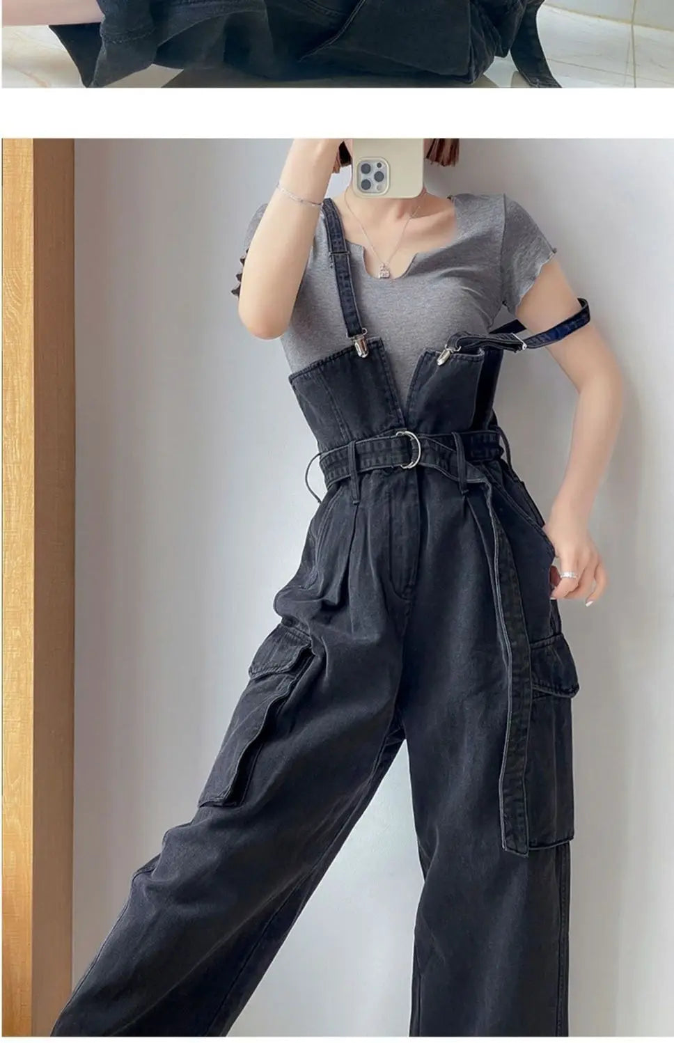 Jumpsuits Women Design Cool Autumn Simple All-match Belt Leisure Retro Korean Style Comfortable Classic Ladies Streetwear New