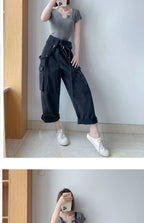 Jumpsuits Women Design Cool Autumn Simple All-match Belt Leisure Retro Korean Style Comfortable Classic Ladies Streetwear New