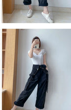 Jumpsuits Women Design Cool Autumn Simple All-match Belt Leisure Retro Korean Style Comfortable Classic Ladies Streetwear New