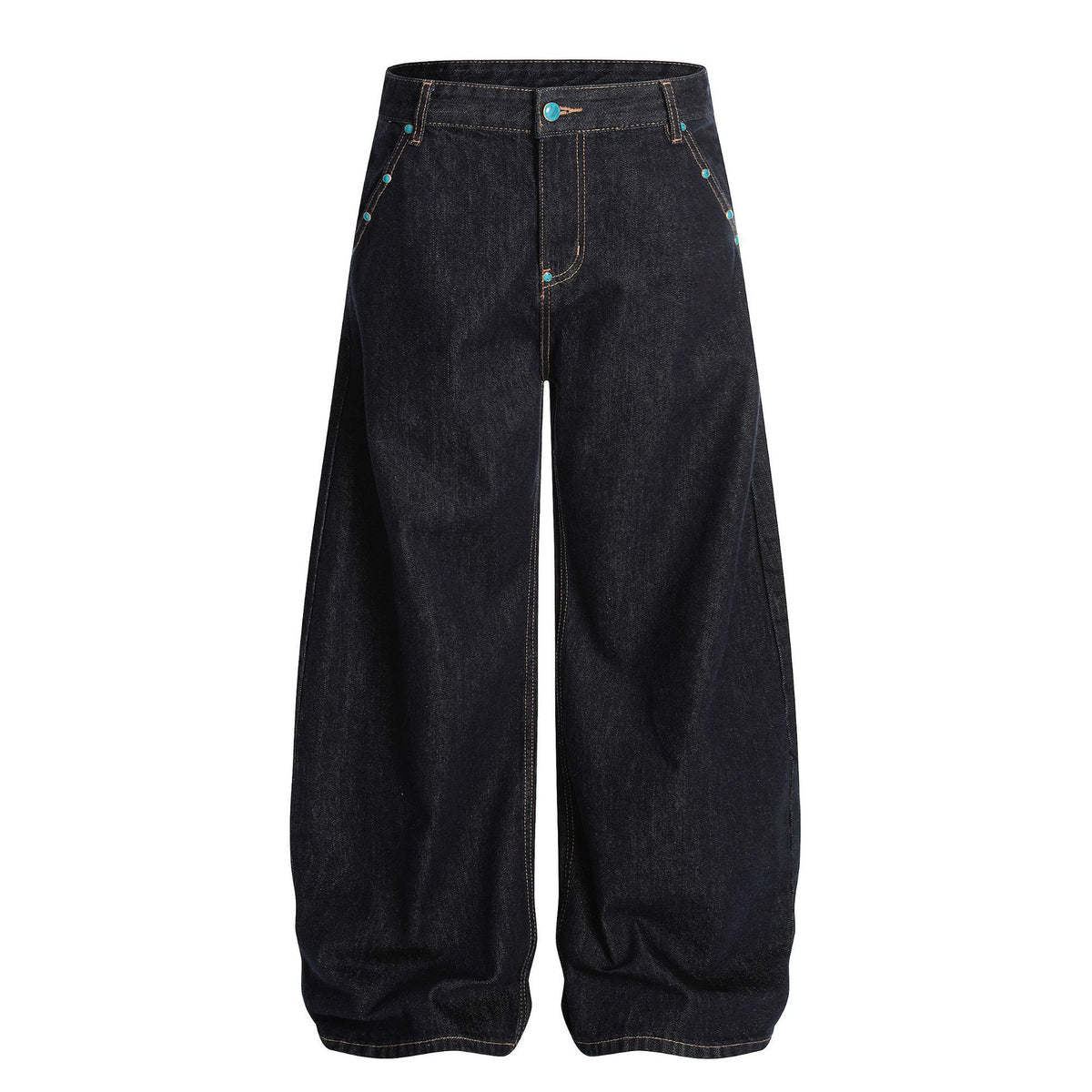 Retro Men's Loose-fit Bootcut Jeans