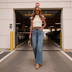 New Womens Mid-rise Bootcut Jeans