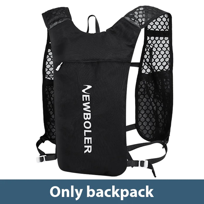 Outdoor Trail Running Ultralight Backpack Hydration Jogging Vest Breathable Marathon Running Backpack with Water Bottle