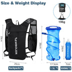 Outdoor Trail Running Ultralight Backpack Hydration Jogging Vest Breathable Marathon Running Backpack with Water Bottle