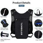 Outdoor Trail Running Ultralight Backpack Hydration Jogging Vest Breathable Marathon Running Backpack with Water Bottle